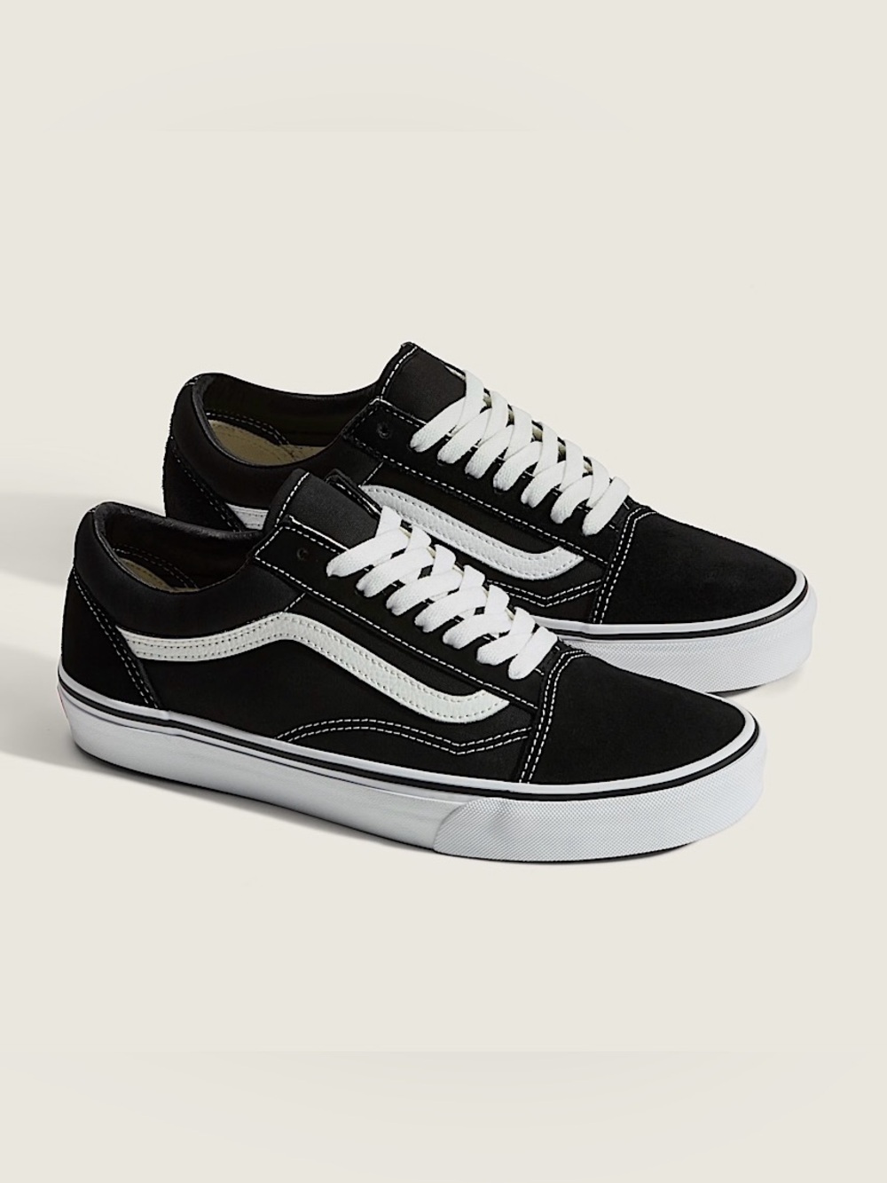 Vans Black & White Old Skool Low-Top Sneakers